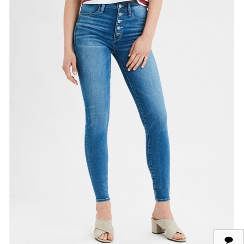 American eagle button fly skinny Jean jeggings